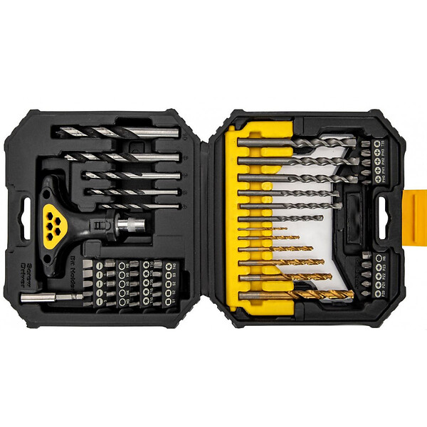 VITO - Perceuse à percussion 600W + Coffret à outils 50 pièces + Boîte à outils VITO - large