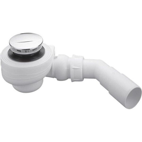 NICOLL - Bonde De Douche Coudée D90 Abs Chromé Tb90 - large