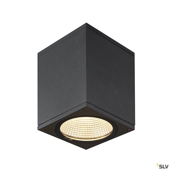 SLV - Plafonnier extérieur carré SLV ENOLA SQUARE avec LED intégrée - 8,6 x 8,6 x 12,5 cm - large