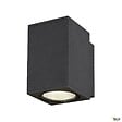SLV - Applique extérieure SQUARE, carré, anthracite avec LED intégrée, 35W, 3000K/4000K, IP65 - Taille M - vignette