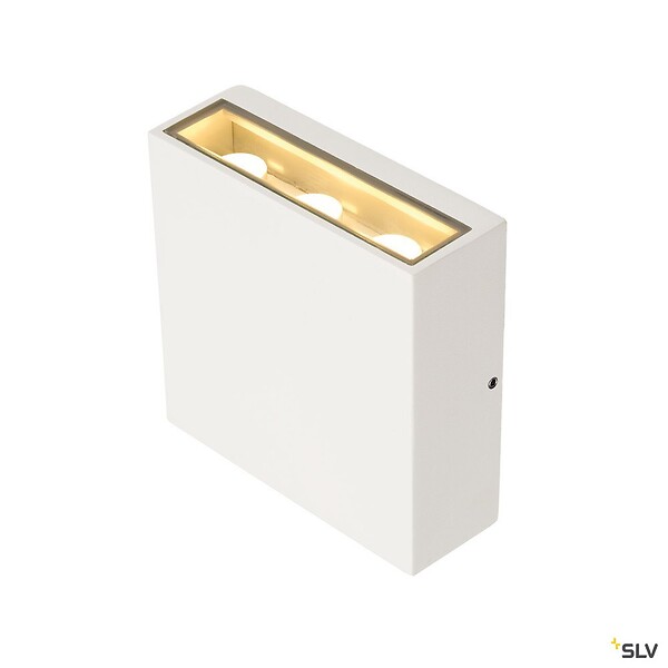 SLV - Applique extérieure SLV BIG QUAD UP/DOWN, blanc avec LED intégrée, 8,2W, 3000K, IP54 - large