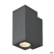 SLV - Applique extérieure SQUARE, carré, anthracite avec LED intégrée, 35W, 3000K/4000K, IP65 - Taille S - vignette