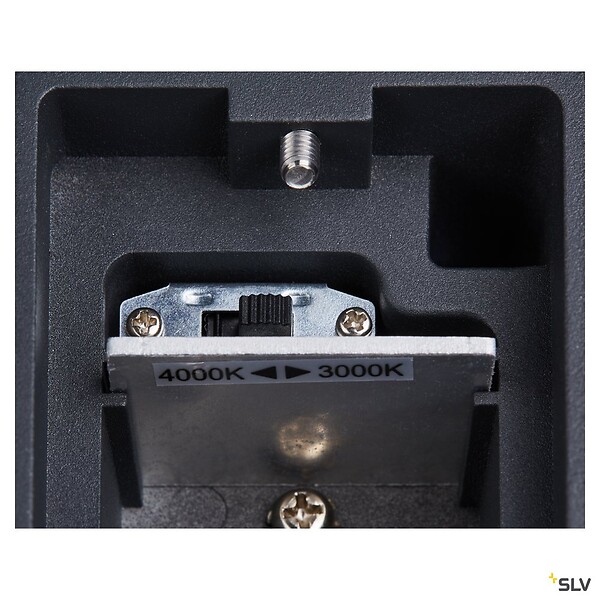 SLV - Applique extérieure SQUARE, carré, anthracite avec LED intégrée, 35W, 3000K/4000K, IP65 - Taille S - large
