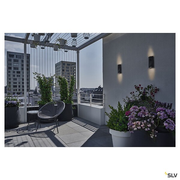 SLV - Applique extérieure avec LED intégrée SLV VILUA UP/DOWN, anthracite, 16W, 3000K, IP54 - large
