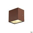 SLV - Applique extérieure SLV SITRA CUBE, rouille avec LED intégrée, 10W, 3000K, IP44 - vignette