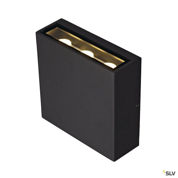 SLV - Applique extérieure SLV BIG QUAD UP/DOWN, anthracite avec LED intégrée, 8,2W, 3000K, IP54 - large