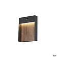 SLV - Applique extérieure SLV FLATT SENSOR, anthracite/imoitation bois, LED, 16W, détecteur de mouvements - vignette