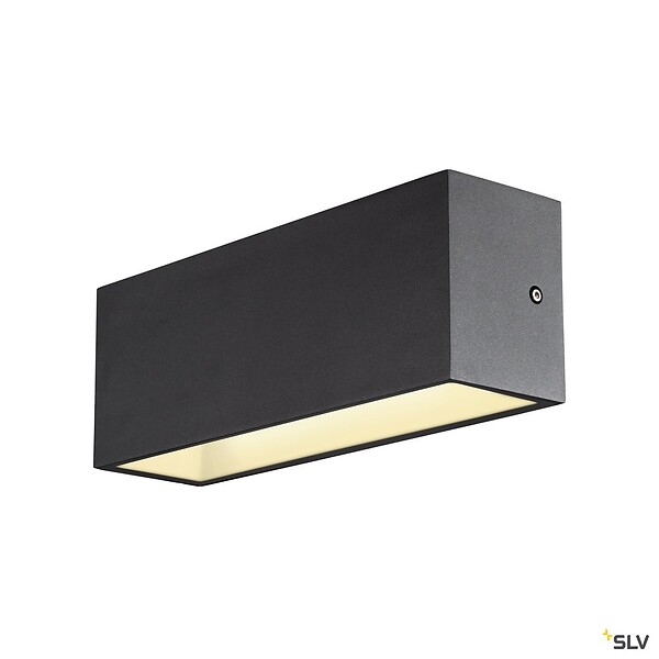 SLV - Applique extérieure SLV SITRA CUBE Up/Down anthracite avec LED intégrée - Taille L - 30 cm - large