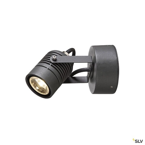 SLV - Applique extérieure SLV LED SPOT, anthracite, LED, 6W, 3000K, IP55 - large