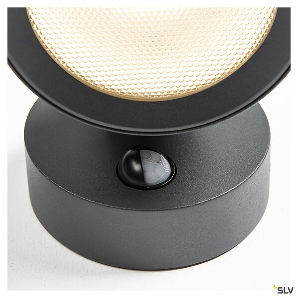 SLV - Applique et plafonnier extérieur SLV ESKINA SPOT SENSOR, anthracite, LED, détecteur de mouvements - large