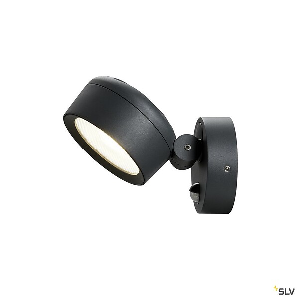 SLV - Applique et plafonnier extérieur SLV ESKINA SPOT SENSOR, anthracite, LED, détecteur de mouvements - large