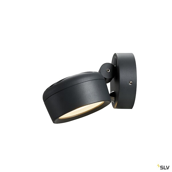 SLV - Applique et plafonnier extérieur SLV ESKINA SPOT SENSOR, anthracite, LED, détecteur de mouvements - large
