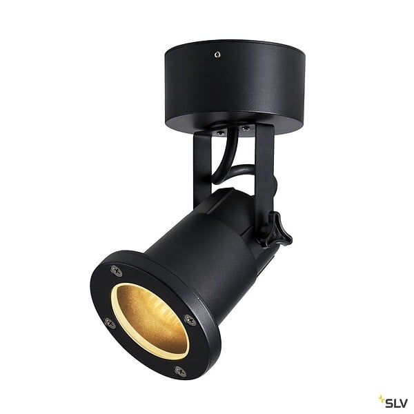 SLV - Applique et plafonnier extérieur SLV NAUTILUS 25, noir, GU10, 11W max, IP54 - large