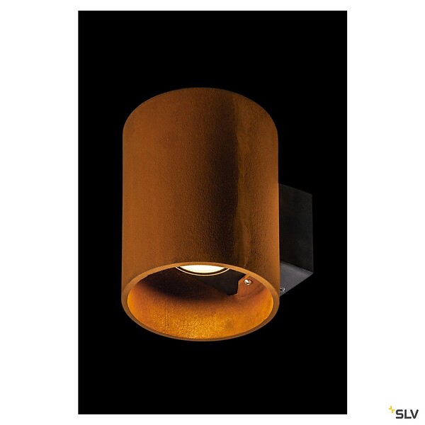 SLV - Applique extérieure ronde SLV RUSTY© UP/DOWN, rouille, LED, 14W, 3000/4000K, IP65 - large