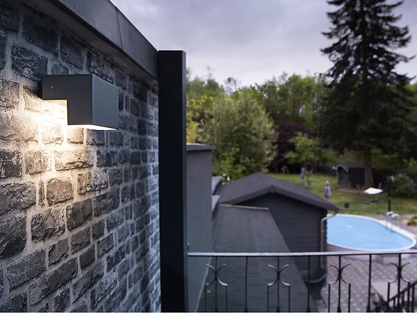 SLV - Applique extérieure, anthracite L-LINE OUT avec LED, interrupteur CCT, IP65 - large
