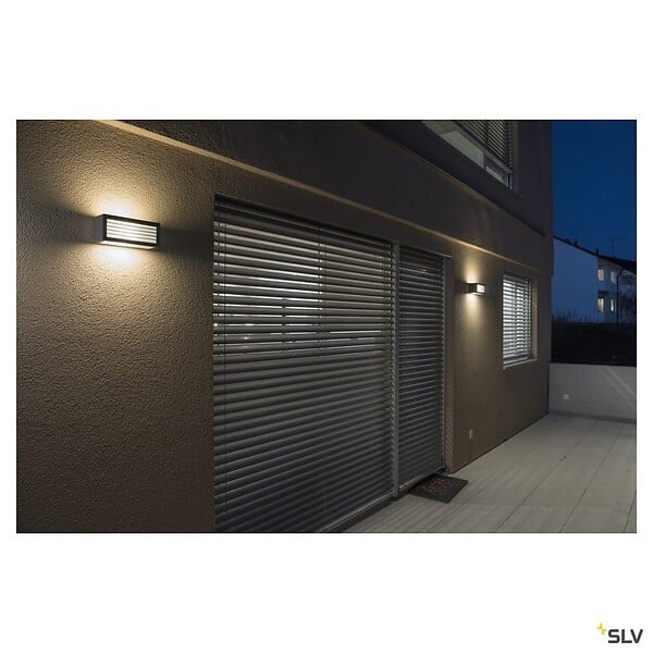 SLV - Applique extérieure BOX-L, anthracite avec LED intégré, 19W, 3000K, IP54 - large