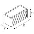 SLV - Applique extérieure BOX-L, anthracite avec LED intégré, 19W, 3000K, IP54 - vignette
