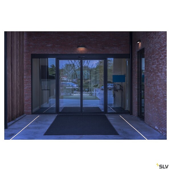 SLV - Applique extérieure SLV PEMA® UP/DOWN, anthracite, avec LED intégrée, 7,7W, 3000K, IP54 - large