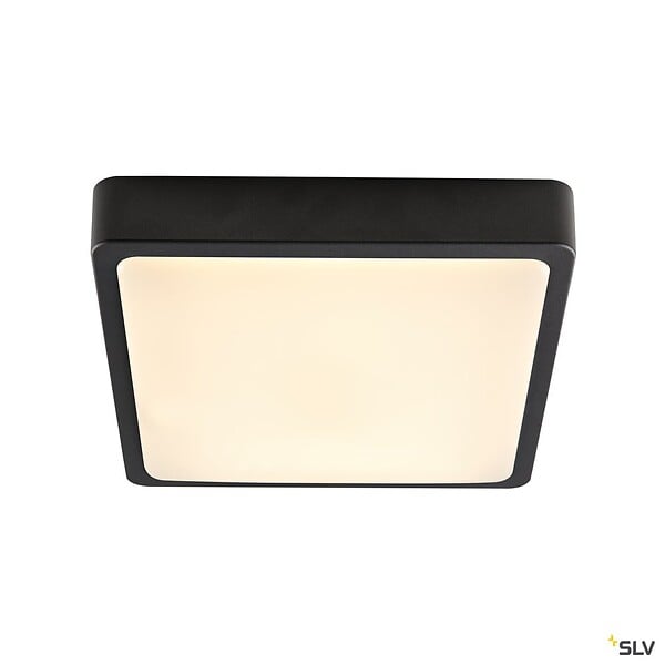 SLV - Applique et plafonnier extérieur SLV AINOS, carré, anthracite, LED, 17W, 3000K/4000K, IP65 - large