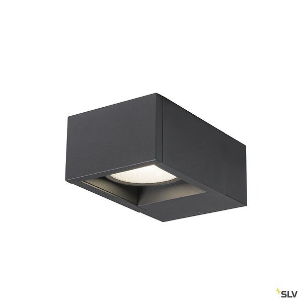 SLV - Applique extérieure ESKINA FRAME, simple, anthracite, LED, 15W, 3000/4000K, IP65, interrupteur CCT - large