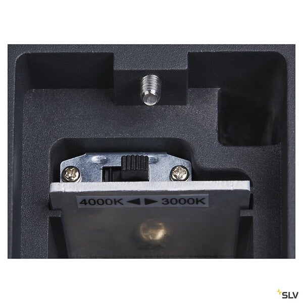 SLV - Applique extérieure ENOLA SQUARE UP/DOWN, carré, anthracite, LED, 53W, 3000K/4000K, IP65 - Taille S - large