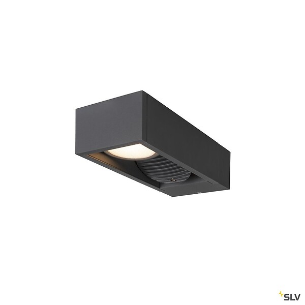 SLV - Applique extérieure ESKINA FRAME, double, anthracite, LED, 27W, 3000/4000K, IP65, interrupteur CCT - large