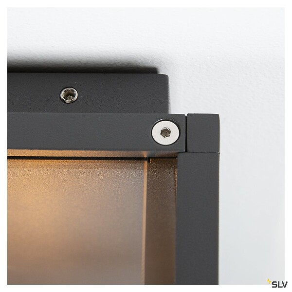 SLV - Applique extérieure SLV QUADRULO, anthracite, E27, 15W max, IP44 - large