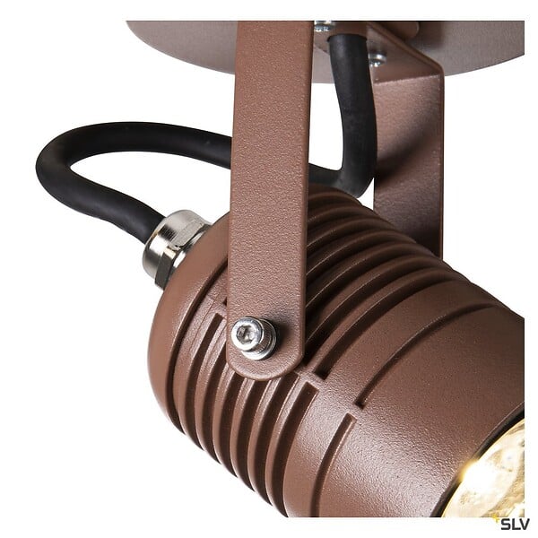 SLV - Applique extérieure SLV LED SPOT, rouille, LED, 6W, 3000K, IP55 - large