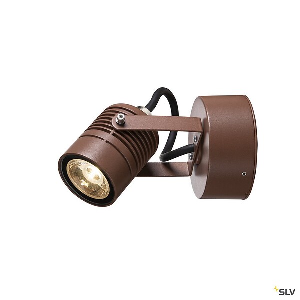 SLV - Applique extérieure SLV LED SPOT, rouille, LED, 6W, 3000K, IP55 - large