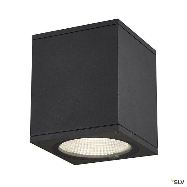 SLV - Plafonnier extérieur carré SLV ENOLA SQUARE avec LED intégrée - 10 x 10 x 12,5 cm - large