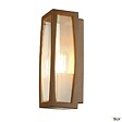 SLV - Applique extérieure SLV MERIDIAN BOX, diffuseur transparent/rouille, E27, 25W max, IP55 - vignette