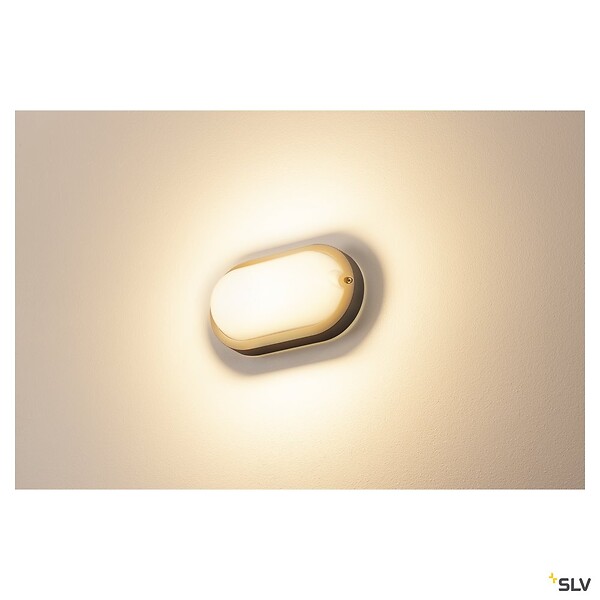 SLV - Applique et plafonnier extérieur TERANG 200, anthracite, avec LED intégrée, 11W, 3000K, IP44 - large