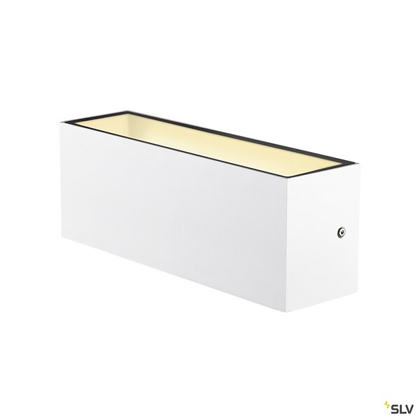 SLV - Applique extérieure SLV SITRA CUBE Up/Down blanc avec LED intégrée - Taille L - 30 cm - large
