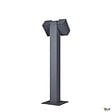 SLV - Borne extérieure SLV THEO PATHLIGHT, double, anthracite, GU10, 2x 7W max, IP44 - SLV - vignette