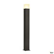 SLV - Borne extérieure SLV GRAPHIT 90, carré, anthracite, E27, 11W - Hauteur 90 cm - vignette