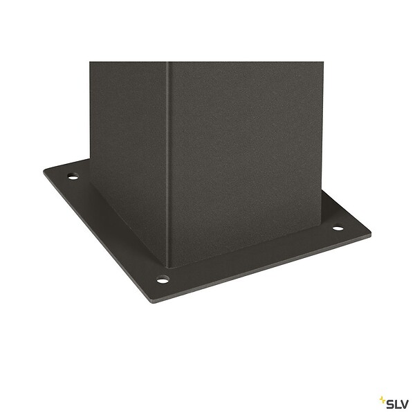 SLV - Borne extérieure SLV GRAPHIT 90, carré, anthracite, E27, 11W - Hauteur 90 cm - large