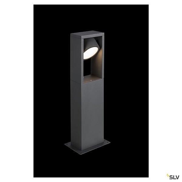SLV - Borne extérieure SLV ESKINA FRAME 45 simple avec LED intégrée, anthracite, Hauteur 45 cm - large