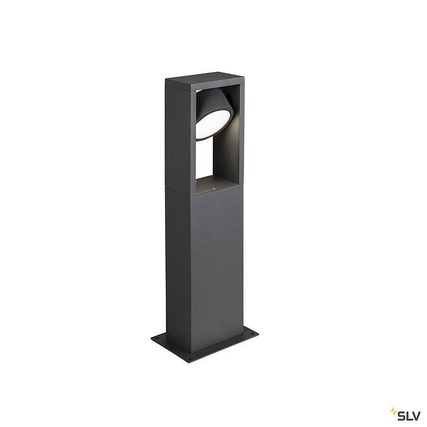 SLV - Borne extérieure SLV ESKINA FRAME 45 simple avec LED intégrée, anthracite, Hauteur 45 cm - large
