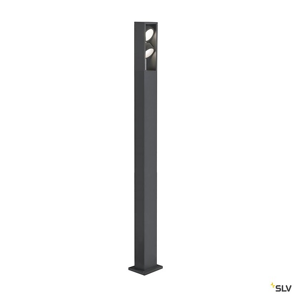 SLV - Borne extérieure SLV ESKINA FRAME 175 double avec LEDs intégrées, anthracite, Hauteur 175 cm - large