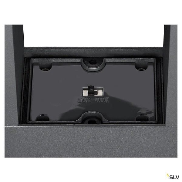 SLV - Borne extérieure SLV ESKINA FRAME 175 double avec LEDs intégrées, anthracite, Hauteur 175 cm - large