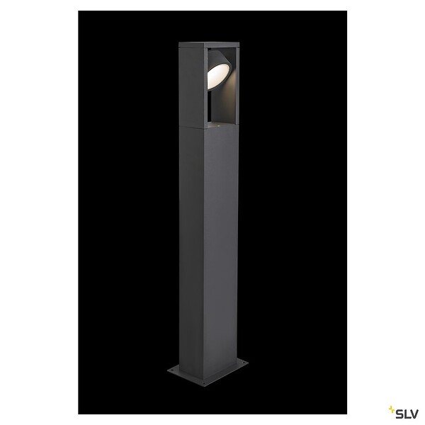 SLV - Borne extérieure SLV ESKINA FRAME 75 simple avec LED intégrée, anthracite, Hauteur 75 cm - large