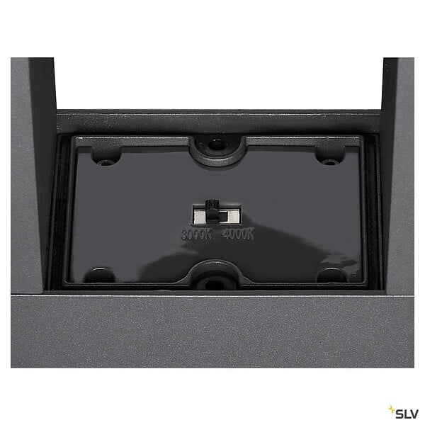 SLV - Borne extérieure SLV ESKINA FRAME 125, double, anthracite, LED, 27W, 3000/4000K, IP65, interrupteur CCT - SLV - large