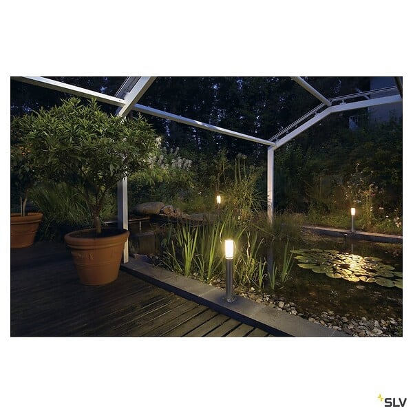 SLV - Borne extérieure SLV BIG NAILS inox 304, E27, 15W - Hauteur 50 cm - large