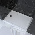 AURLANE - RECEVEUR DE DOUCHE A POSER EXTRA-PLAT EN ACRYLIQUE BLANC RECTANGLE - 120x80 WHITENESS 120 - vignette