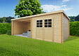SOLID - Abri de jardin bois Rohan - 19,82m2 - L.665xH.212xP.298cm - vignette