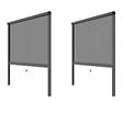 VOLET-MOUSTIQUAIRE - PACK ECO de 2 moustiquaires alu H145 cm x L130 cm Gris - vignette