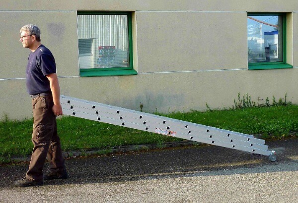 OUTIFRANCE - Paire De Roulettes Pour Échelles - large