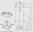 LACME - Cuve Verticale En Acier Peinte Bleue 270 Litres 11 Bars Avec Kit D'accessoires Lacme - vignette