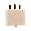 ZENITECH - Fiche DCL 2P+T boîte applique + point de centre Blanc - vignette