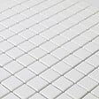 U-TILE - Mosaïque en solid surface 30 x 30 cm - carreau 2,5 x 2,5 cm  blanc pur lisse - vignette
